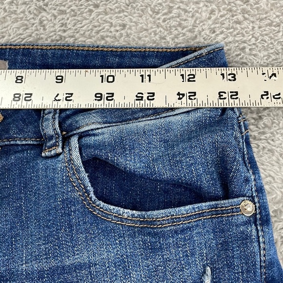 DL1961 Jeans Girls Big Kid 16 Chloe Skinny Medium Wash Stretch Denim Distressed - Picture 12 of 16